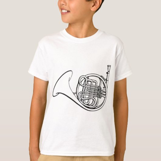 フレンチ・ホルン Tシャツ (正面)