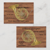 フレンチ・ホルンXLの名刺 名刺 (正面/裏面)