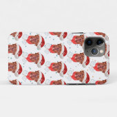 フレンチ・マスティフ犬のクリスマス Case-Mate iPhoneケース (裏面(横))