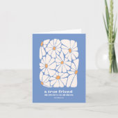 フレンドありがとうデイジーブルー聖なる書物、 経典バイブル聖句 カード (正面)