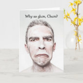 フレンドおもしろいユーモア誕生日カード カード (黄色い花)