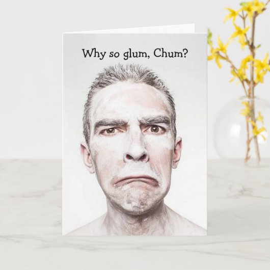 フレンドおもしろいユーモア誕生日カード カード (黄色い花)