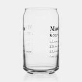 フレンドおもしろい名パーソナライズされたの定義 ガラス缶 (左)