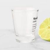 フレンドおもしろい名パーソナライズされたの定義 ショットグラス (左)