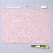 フレンドかわいい友情ブレスレットパターンライトピンク 薄葉紙 (クラフト)