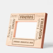 フレンドのフレンドシップ名前をカスタムする レーザー彫刻フレーム (左)
