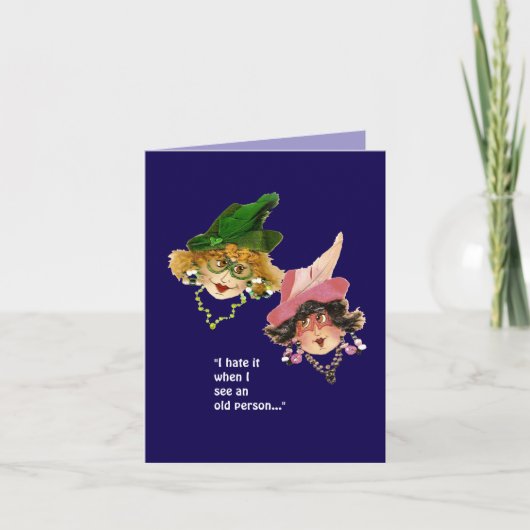 フレンドのユーモアのある誕生日 シーズンカード (正面)