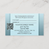 フレンドのロゴを参照するQRコードフォトドッグウォーカー 紹介カード (裏面)