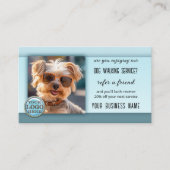 フレンドのロゴを参照するQRコードフォトドッグウォーカー 紹介カード (正面)