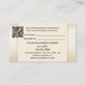 フレンドのロゴを参照するQRコード写真ポートフォリオ 紹介カード (裏面)