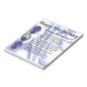 フレンドの詩 – 70誕生日 ノートパッド (回転)