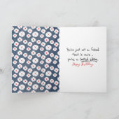 フレンドの誕生日スティックフィギュア カード (内部)