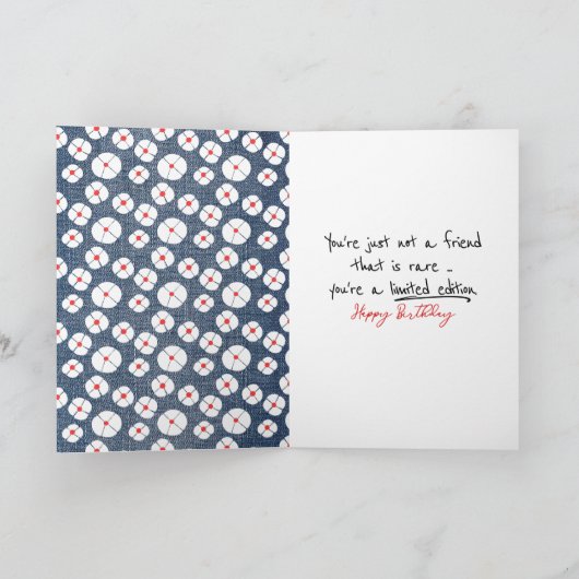 フレンドの誕生日スティックフィギュア カード (内部)