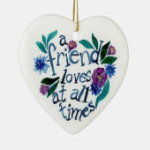 フレンドは常にハート セラミックオーナメント (右)