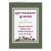 フレンドカスタムカードの退職願い (正面)