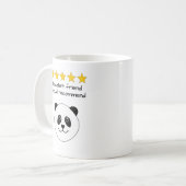 フレンドカスタム文字パンダ顔 コーヒーマグカップ (正面左)