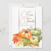 フレンドギビングの宴　感謝祭のディナー 招待状 (裏面)