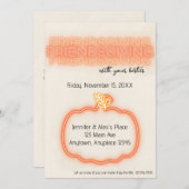 フレンドギビングの招待状 招待状 (正面/裏面)