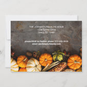 フレンドギビング サンクスギビング ディナー かぼちゃ 招待状 (裏面)