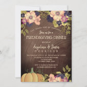 フレンドギビング・サンクスギビング・ディナー 招待状 (正面)