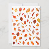 フレンドギビング・ディナー招待状 招待状 (裏面)