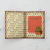 フレンドギビング・ディナー招待 ひまわり かぼちゃ シーズンカード (内部)