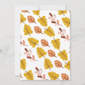 フレンドギビング リーフ パターン 感謝祭 招待状 (裏面)