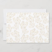 フレンドギビング ローズゴールド グリッター パンプキン 招待状 (裏面)