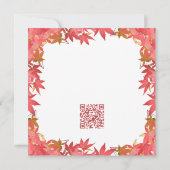 フレンドギビング 秋 紅葉 招待状 (裏面)