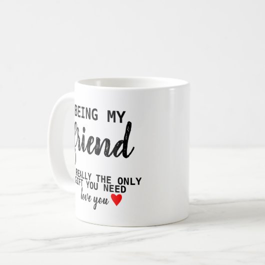 フレンドギフトおもしろい誕生日BFF コーヒーマグカップ (正面左)