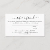 フレンドサロン名刺の参照 名刺 (裏面)