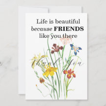 フレンドサンキューカード