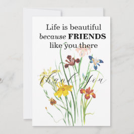 フレンドサンキューカード 招待状