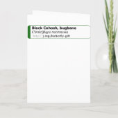 フレンドシップの香り高いガーデンフラワー引用文 カード (裏面)