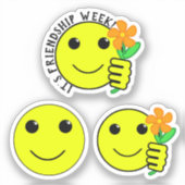 フレンドシップウィークスマイル シール (正面)