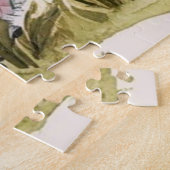 フレンドシップウォーターカラーウルフ&ガールの魔法 ジグソーパズル (側面)