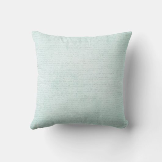 フレンドシップウォーターカラーブルーアジサイとバタフライ クッション (裏面)