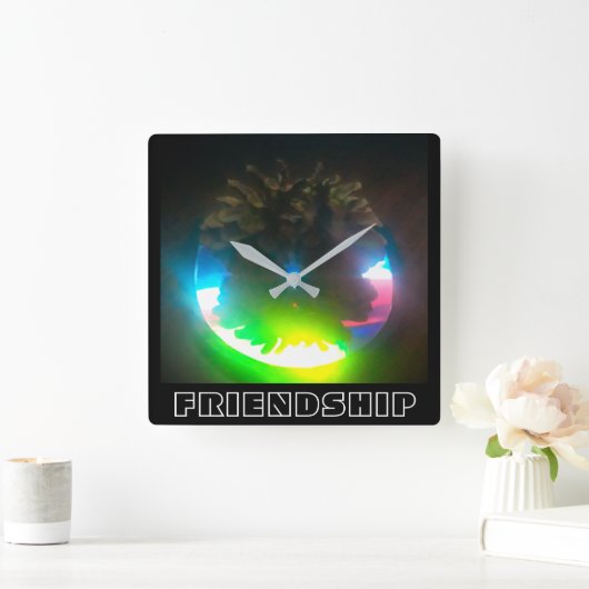 フレンドシップウォールクロック スクエア壁時計 (ホーム)