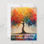 フレンドシップカードに関する美しい言葉と意味のある言葉 シーズンカード (正面)
