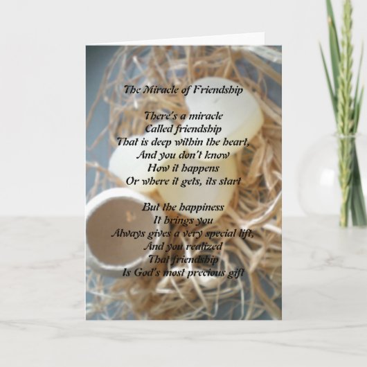 フレンドシップカードの奇跡 カード (正面)
