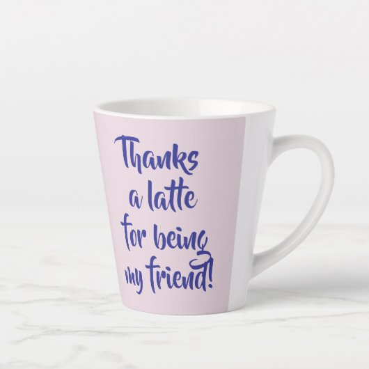 フレンドシップギフト、カラフルハート、カスタマイズ カフェラテマグ (右)