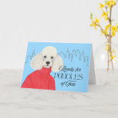 フレンドシップクラスプードルシティバックグラウンド カード (黄色い花)