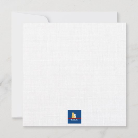 フレンドシップグリーティングカードピンク犬 (裏面)