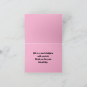 フレンドシップグリーティングカード サンキューカード (内部)