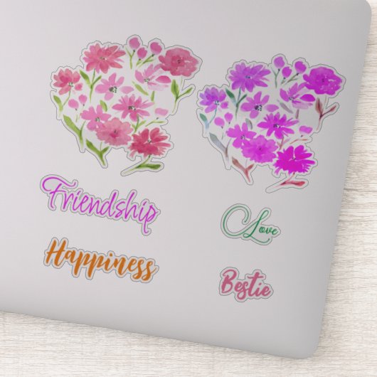 フレンドシップコレクションウォーターカラーワイルドフラワー シール (詳細)