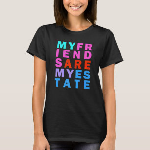 フレンドシップゴールレインボー感動的引用文 Tシャツ