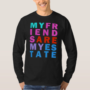 フレンドシップゴールレインボー感動的引用文 Tシャツ