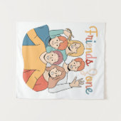 フレンドシップスカッドグラフィック タペストリー (正面(横))