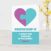 フレンドシップソウル&体引用文設計のグリーティングカード カード (黄色い花)