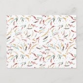 フレンドシップタイポグラフィ感謝祭ディナー インビテーションポストカード (裏面)